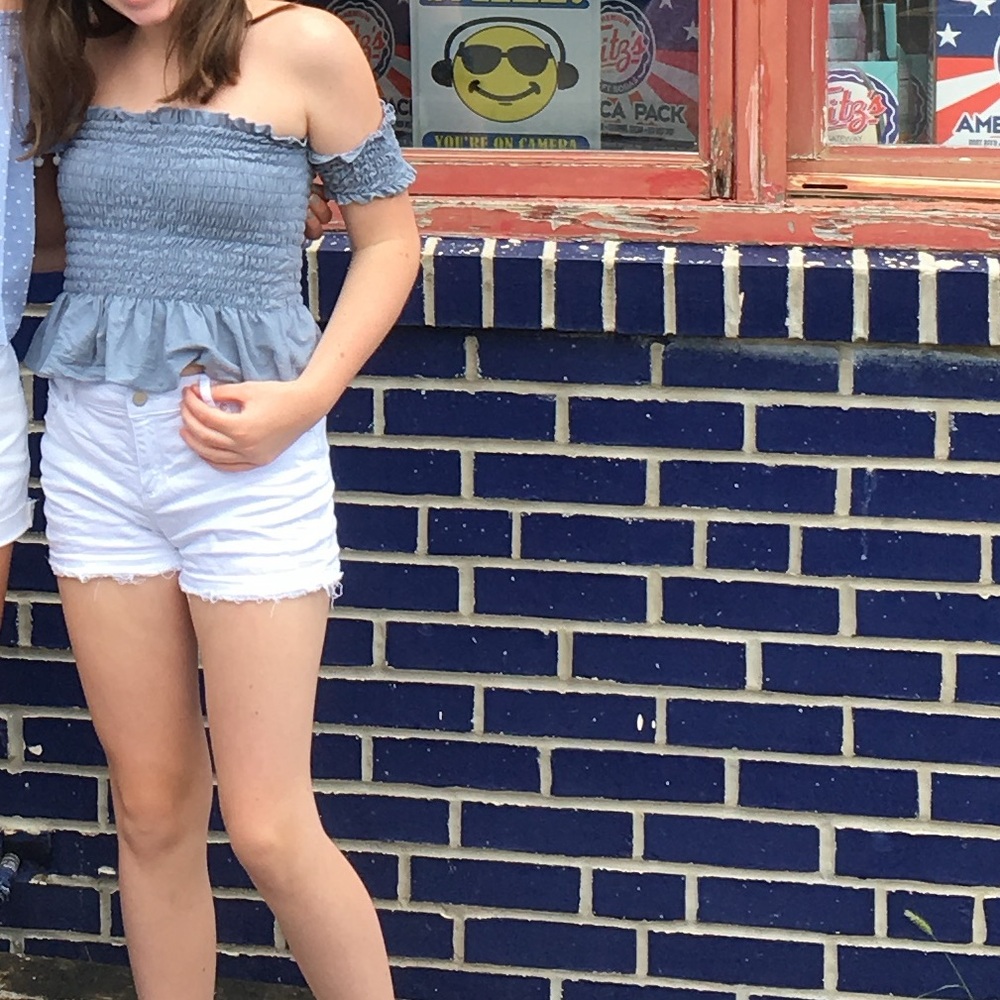 Urban Outfitters crop off the shoulder top